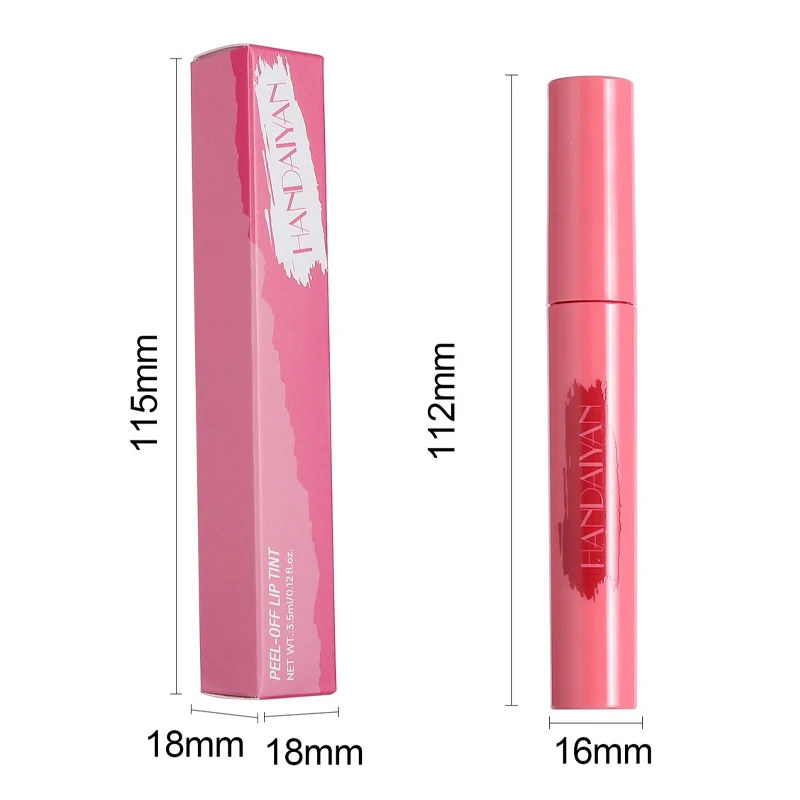 Peel Off Lip Liner Noda Long Wear Tato Lipgloss Coklat Matte Finish Sangat Berpigmen Tahan Air Cair Kontur Bibir Warna Makeup — image 6