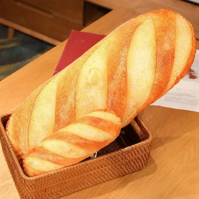 50cm/20cm Bread Pillow French Bread Plush Pillow Stuffed Printing Images Food Peluche Party Prop Decor Sleeping Companion Gift