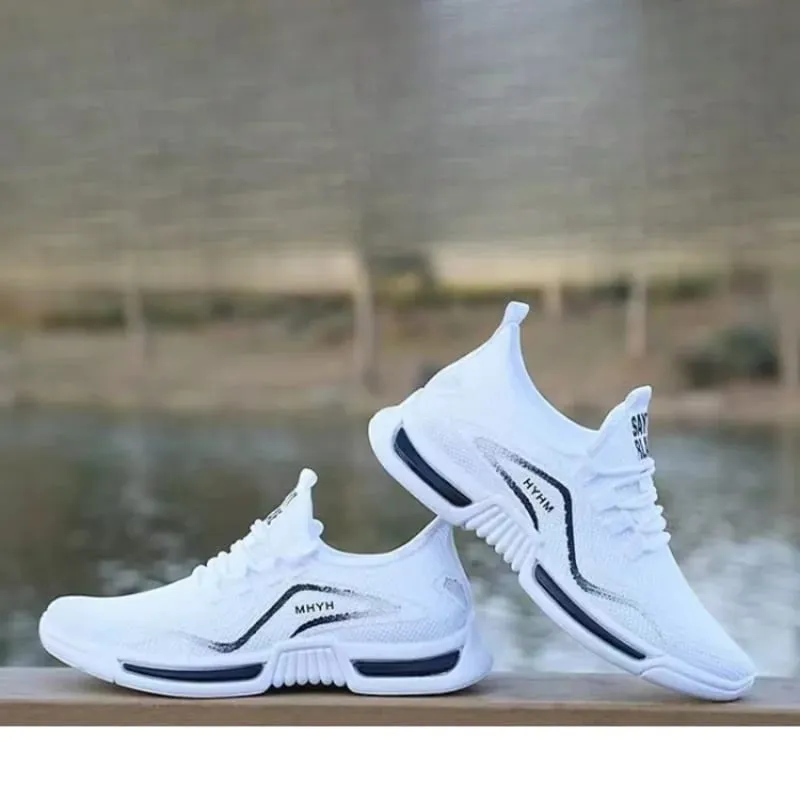 Volnočasová běžecká obuv nové léto Pánské trendy prodyšné tenisky měkká podrážka síťovaná obuv odolná všestranná pánská sportovní obuv — image 4