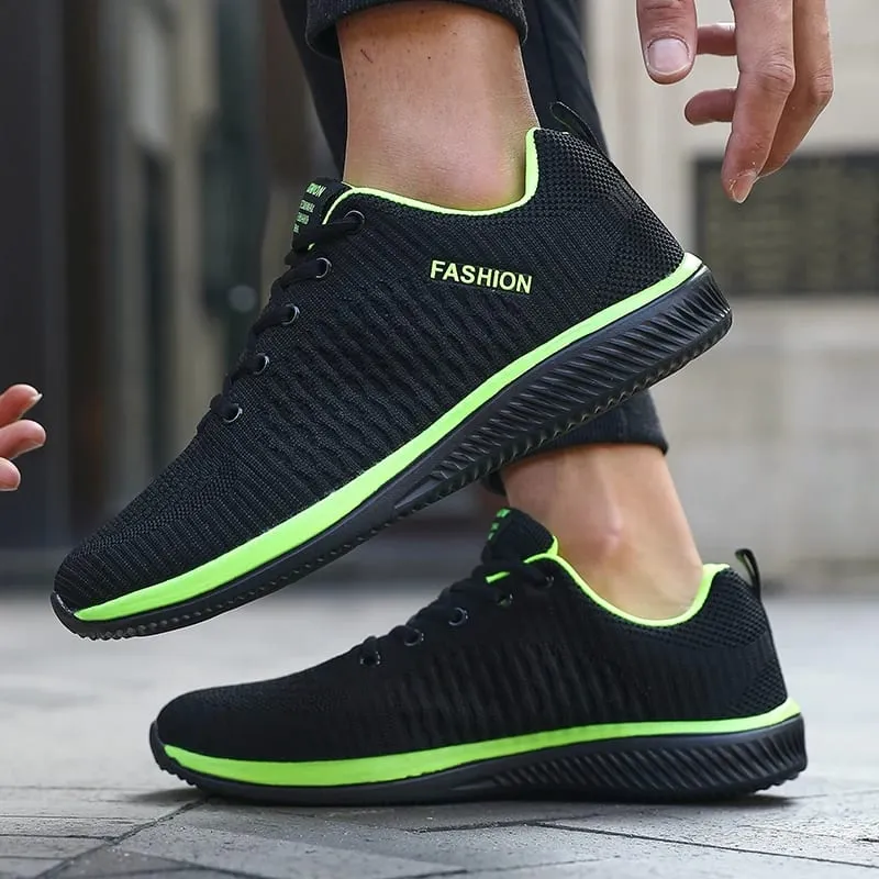 Mannen Mesh Running Sneakers Atletische Gym Lichtgewicht Mannen Causale Schoenen 2025 Mode Ademend Gebreid Wandelschoenen Maat 39-46
