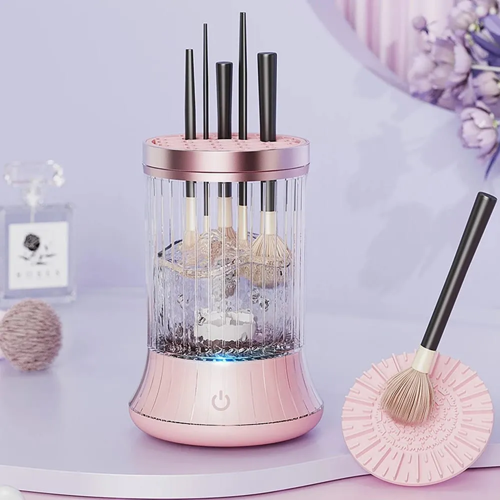 USB zástrčka Přenosný elektrický čistič štětců na make-up Dobíjecí štětce na make-up Čisticí nástroj Automatické čištění štětců na make-up