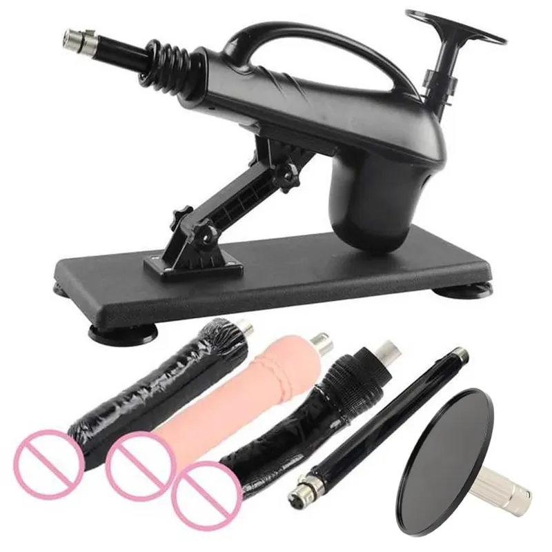 A2SS-Portable Automatic Masturbation Machine for Women with Big Dildo Men's Sex Toy Pumping Gun for Couples