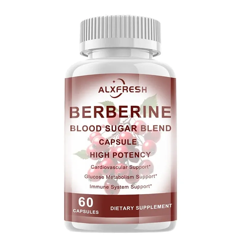 Berberine Capsules For Regulate Blood Sugar Improve Insulin Resistance Improve Blood Lipid Metabolism Support Intestinal Health