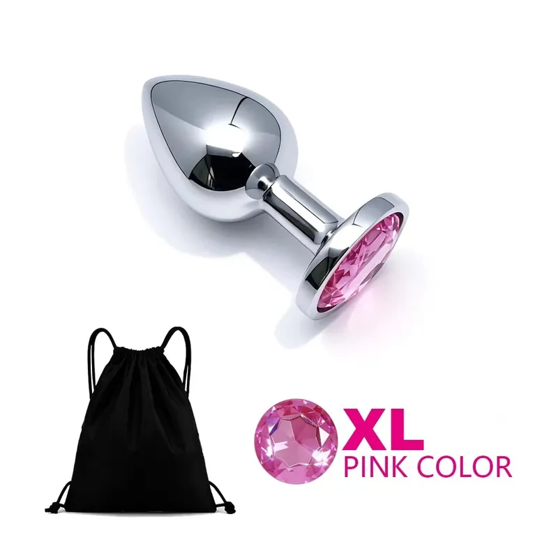 5 Size Metal Anal Plug Butt Plug Sex Toy Butt Toy for Women Men Couples Adult Game Masturbator Anal Diamond Sex Toys