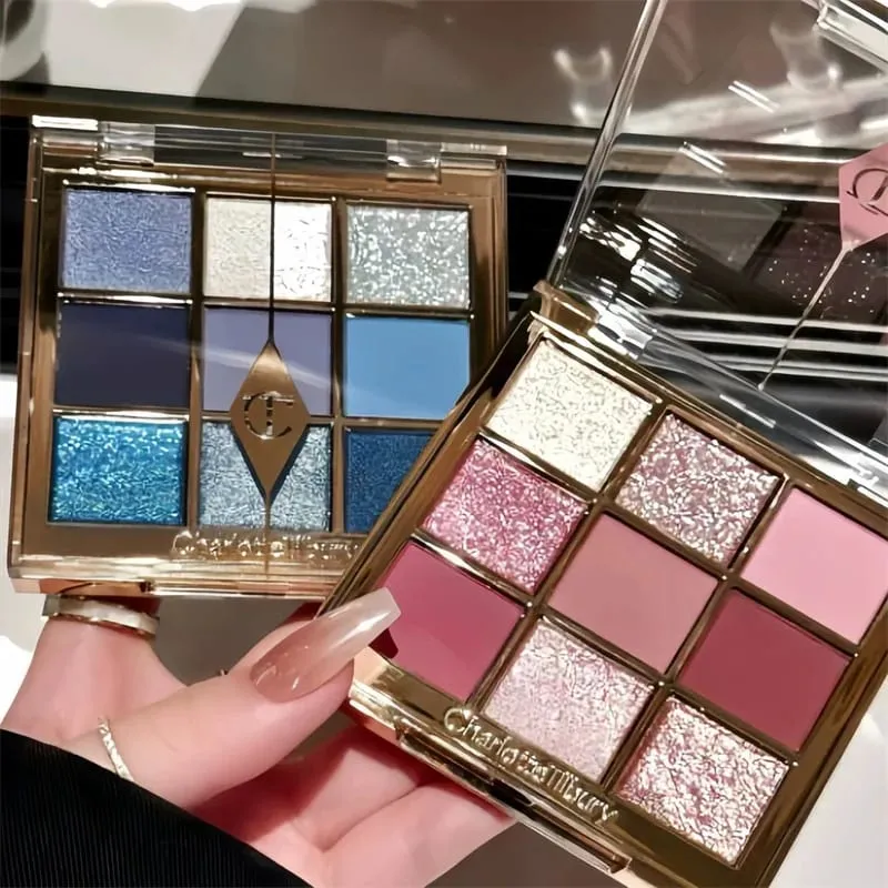 Luxusmode Charlotte Tilbury Brand Makeup 9 Farben Lidschattenscheibe 9g Nature Easy To Color Foundation Lidschattenkosmetik