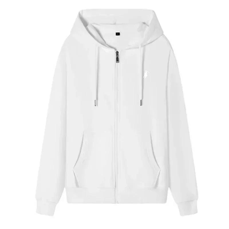 The new autumn and winter casual men's sportswear fashionable outdoor jogging fitness zipper hoodie and warm sweatshirt