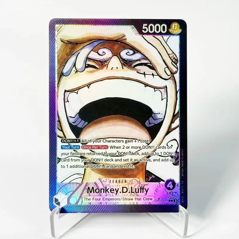 OP09 One Piece Emperors in the New World Curated Deck Luffy Shanks Roger Buggy Zoro Dragon Foil Textured Proxy Cards English