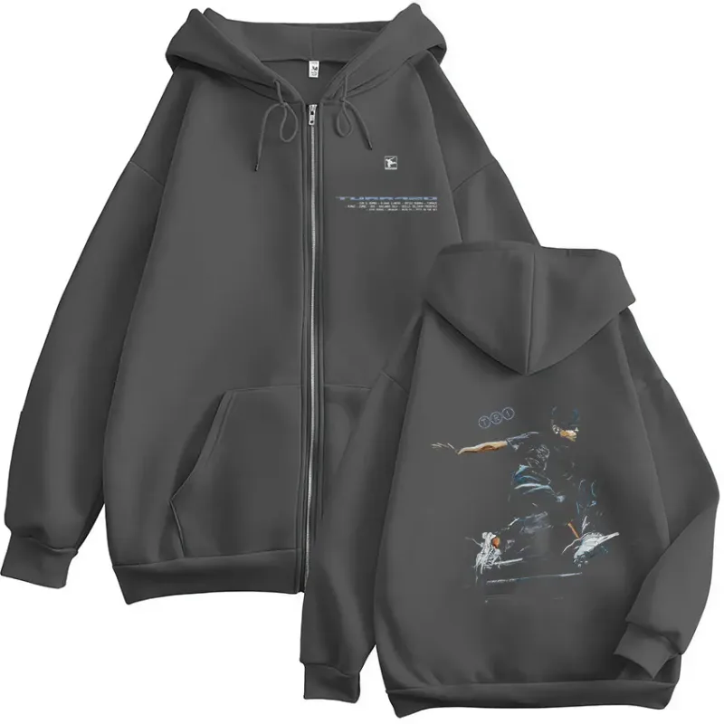 Rapper Trueno Turr4zo 2026 Tour Album Zipper Hoodies Men's Women Clothing Fashion Pullover Zip Up Hooded Sweatshirts Jacket Coat