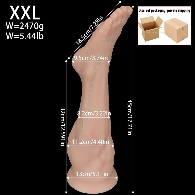 Big Feet Anal Plugs Training Big Silicone Leg Ass ButtPlug Deep Masturbator Dildo Dilator Stimulator Anal Sex Toys Women Men 18