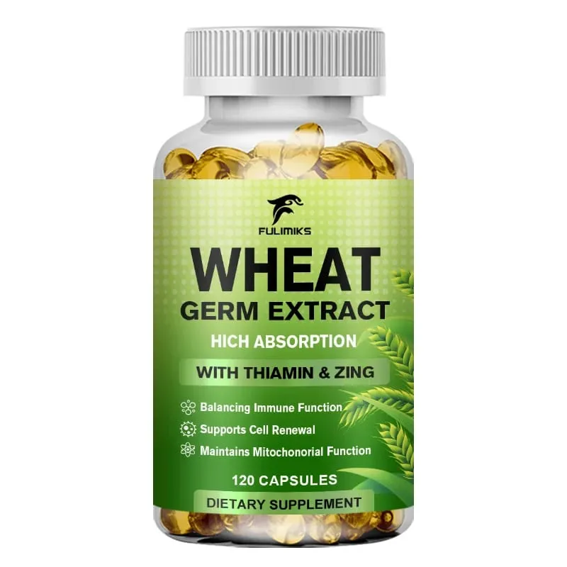 Spermidine 13mg Supplement Fermented Wheat Germ Extract Promotes Cellular renewal Anti-Aging Hair Growth & Immune Health