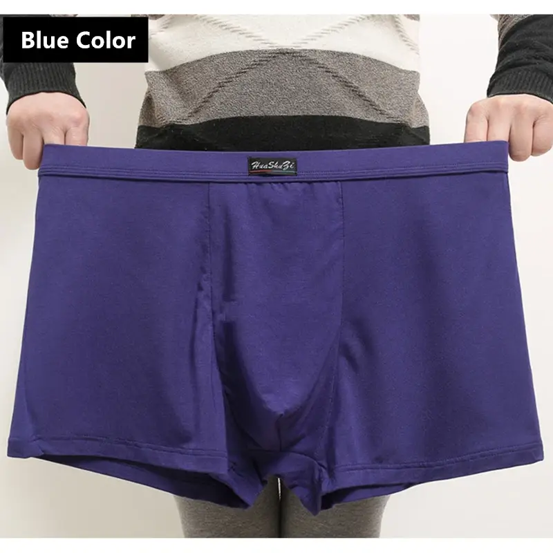 Boxers macios de fibra de bambu homem 140kg plus size 8xl 7xl 6xl boxershorts masculinos cuecas de grandes dimensões respirável calcinha sólida