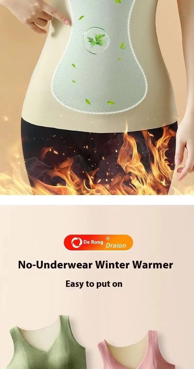 Winter Fleece Thermal Vest for Women Thickened Thermo Lingerie Seamless Soft Warm Inner Wear Female Undershirt With Bra Padded