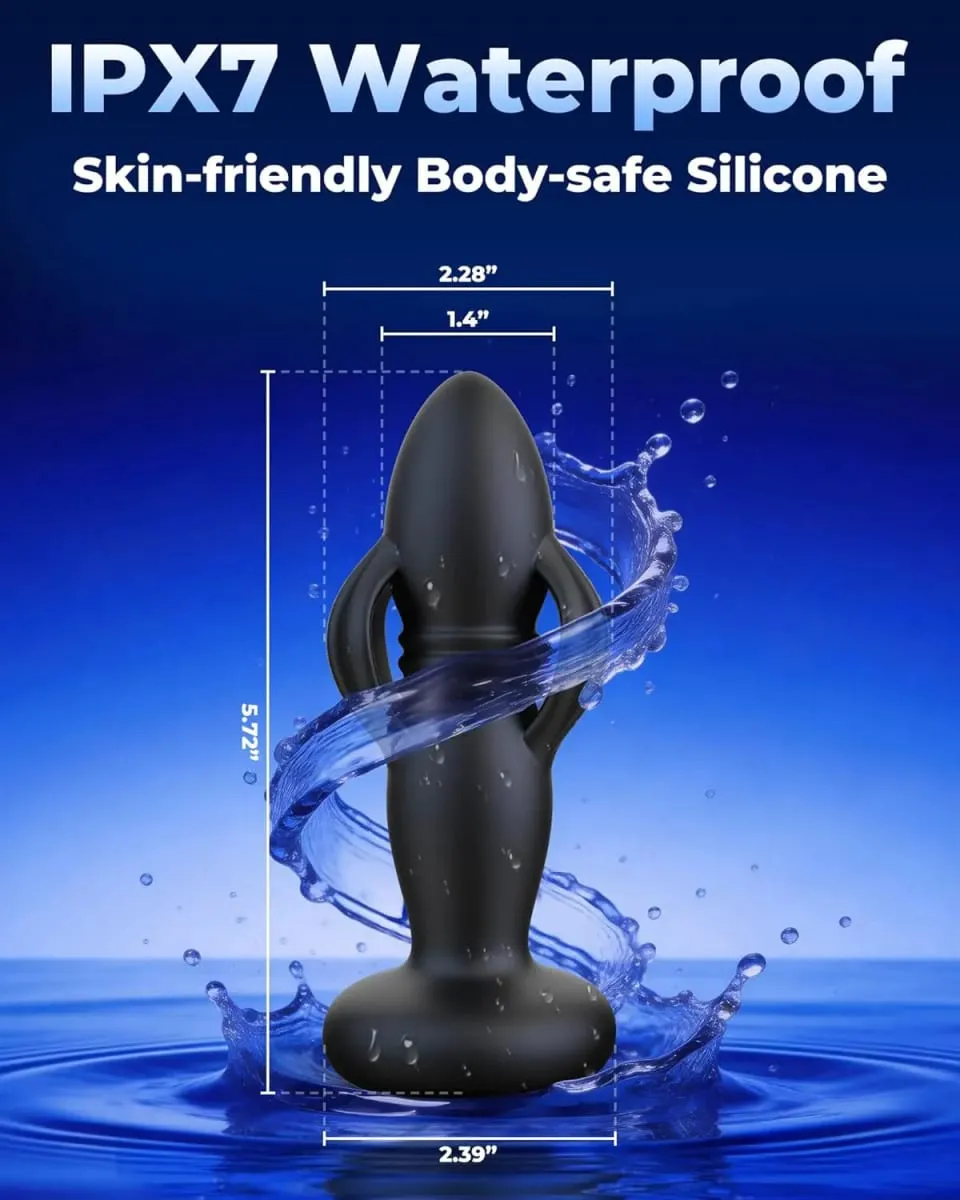 3 in 1 Telescopic Expanding Anal Vibrator Butt Plug Prostate Massager App Control Anal Plug Vibrator Stimulator Sex Toy for Men