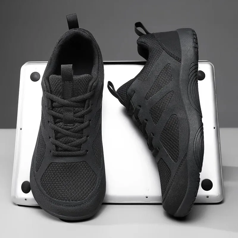 Plus Size Minimalist Barefoot Shoes Lightweight Breathable Zero Soles Men Running Sneakers Outdoor Wide Toe Casual Walking Shoes