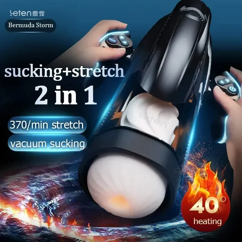 Automatic Male Masturbator Sucking Thrusting Modes Heating Stroker Blowiob Sex Machine Vibrator Adult Sex Toys for Men 18+