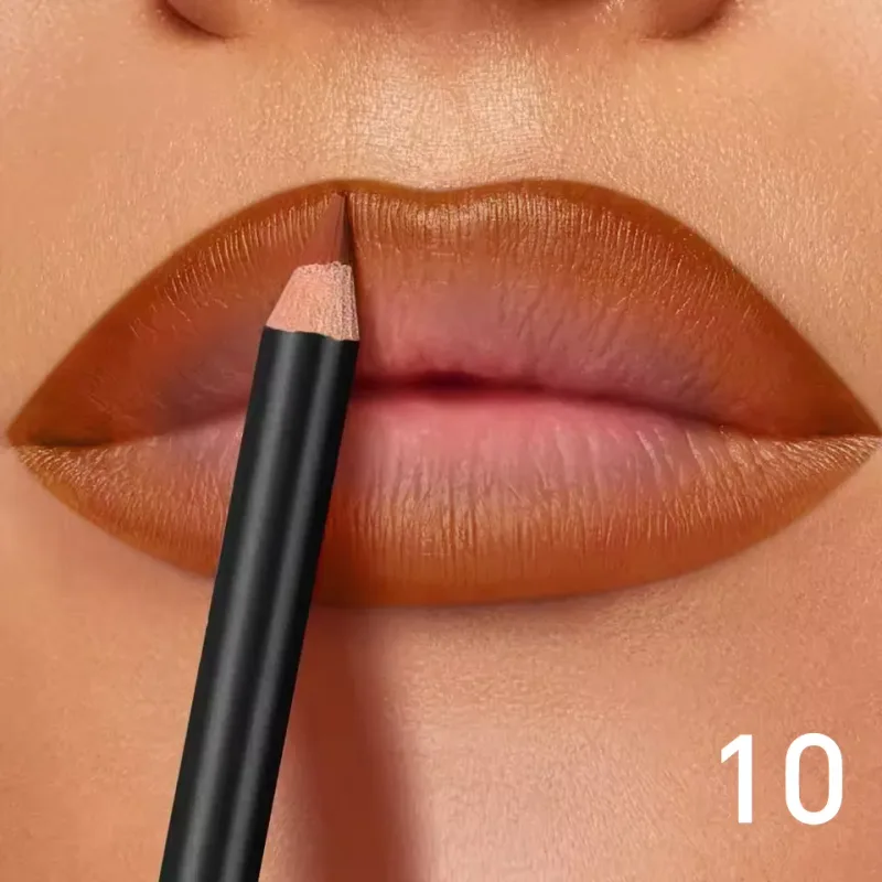 Delineador labial fosco à prova d'água de 6 cores - Fórmula de longa duração e sem transferência com acabamento fosco 6 tons versáteis