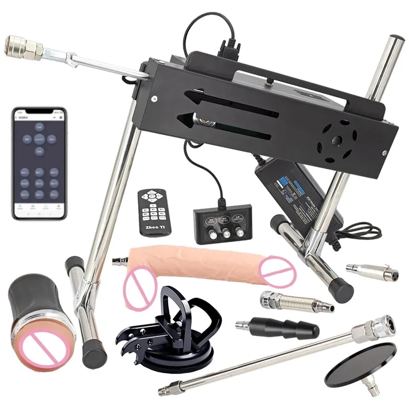 200W Super Powerful Sex Machine for Adult Masturbation Intelligent App Control Premium Love Machine with Dildo Adult Sex Toys