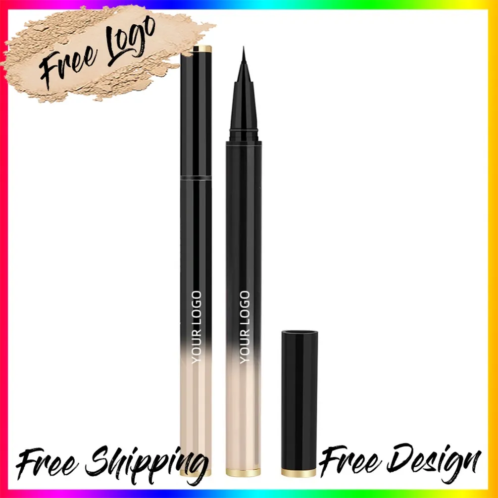 Vegan Ultra Fine Long-Lasting Black Eyeliner Pencils -Waterproof Sweatproof and Smudge-Proof Eye Liner Pen Private Label Makeup