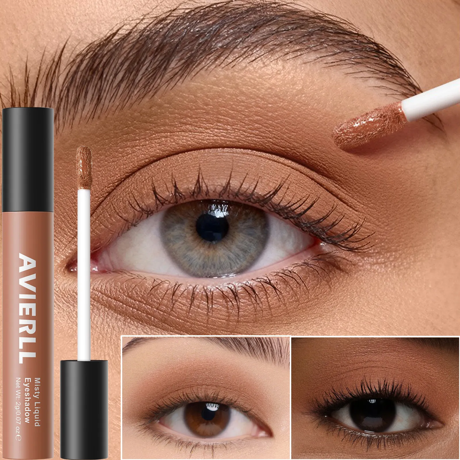 10 Colors Matte Nude Eye Bronzer Liquid Eyeshadow Waterproof Long Lasting Eye Shdaow Natural Cheek Contour Woman Makeup Cosmetic