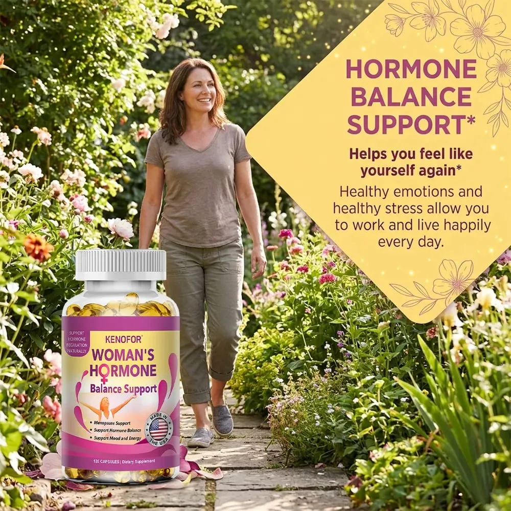 Women’s Menopause Support Supplement Enhancing Hot Flashes Night Sweats Mood Swings & Fatigue Supports Daily Wellness