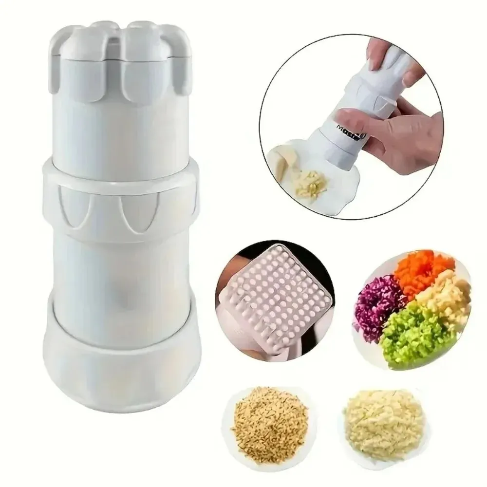 1PCS Mini Multi-functional Garlic Cutter Kitchen Tool Garlic Press