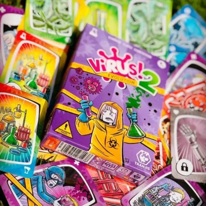 2026 Family Strategy Card Game Set Virus Series 1&2 & Halloween Adult Party Board Game Youth Group Interactive Entertainment