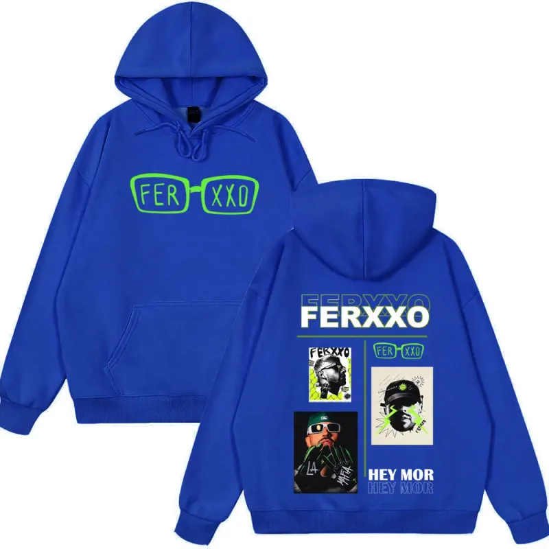 Rapper Feid Ferxxo Tour 2026 Print Hoodie Men Women Fashion Sweatshirts Casual Hip-hop Loose Long Sleeves Oversized Pullover