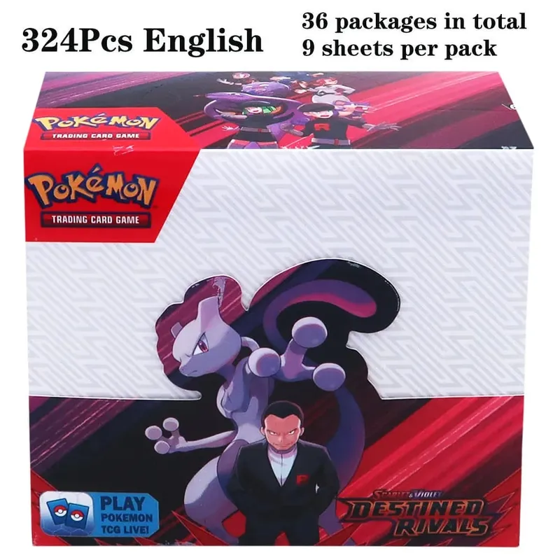 324 pièces Pokemon TCG: épée et bouclier tempête obligations Booster boîte jeu de cartes à collectionner carte Pokemon enfants jouets jeu de société