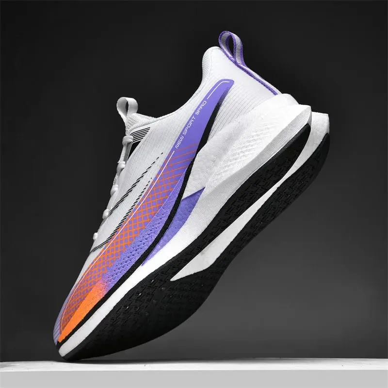 Men Marathon White Running Shoes Speciality Sports Breathable Sneakers Cushion Racing Jogging Outdoor Tennis Athletic Trainers