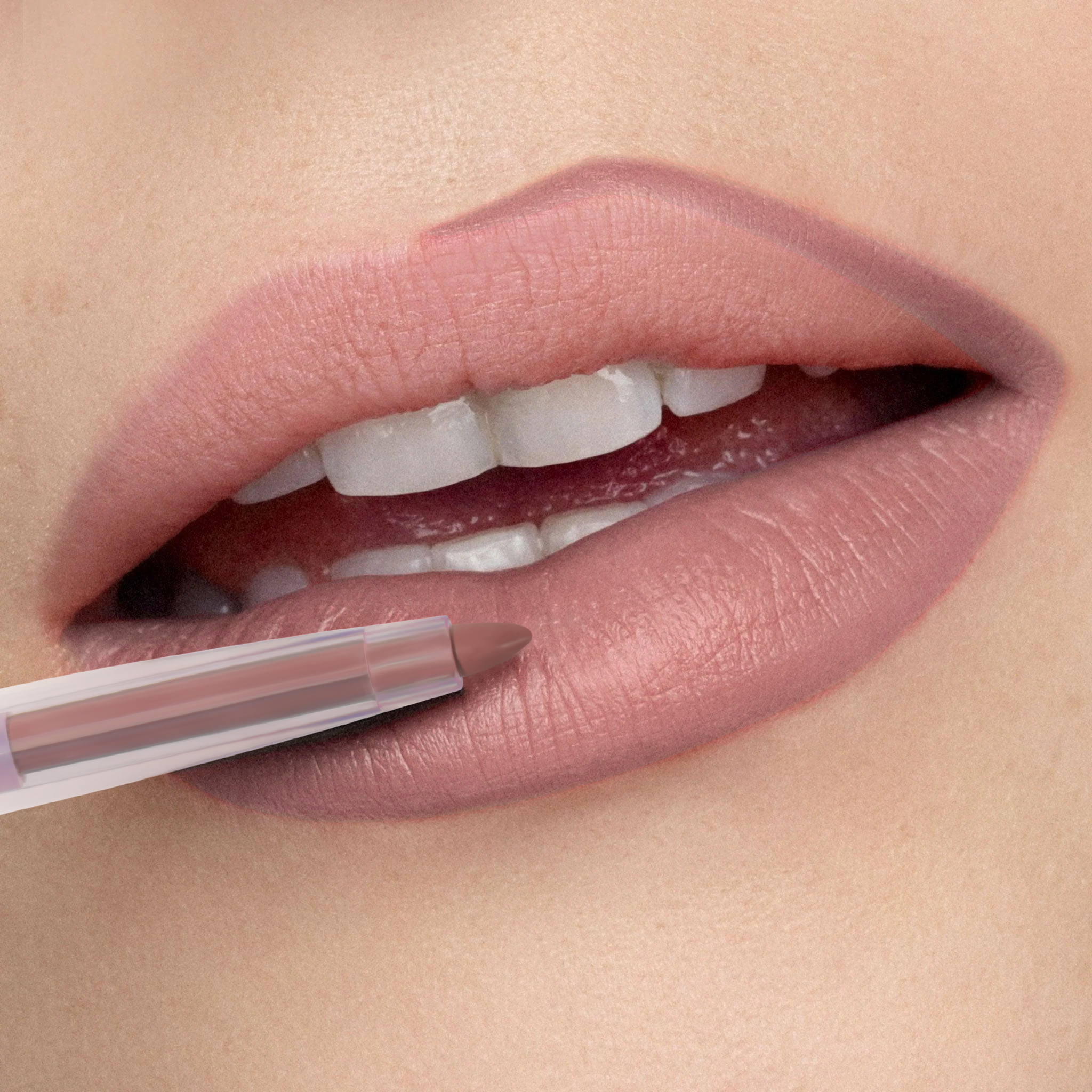 Matte Velvet Lip Liner Seksi Tahan Air Cair Lip Liner Tahan Lama Tanpa Tanda Kosmetik Rias Merah Telanjang