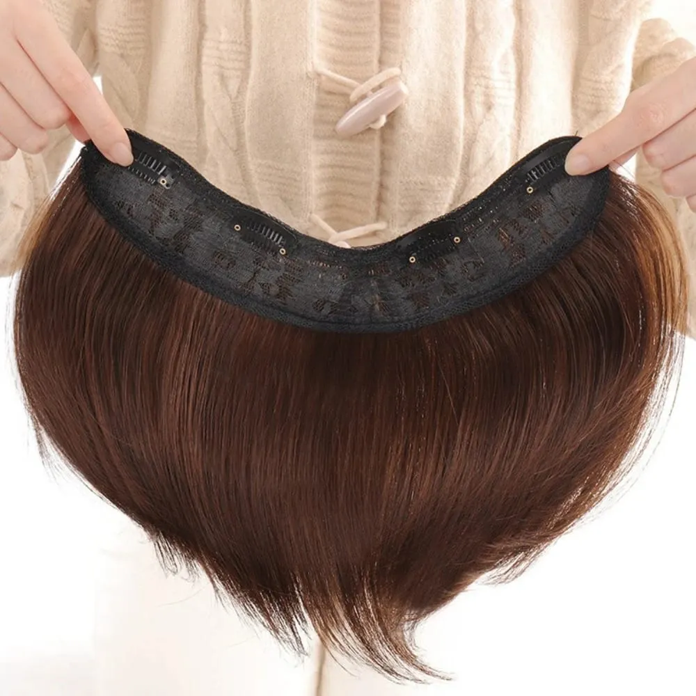 20cm/30cm Invisible Straight U-Shape Part Wig Pad Hairpiece for Women One Piece Clip-in Hair Extension Increased Hair Volume Wig