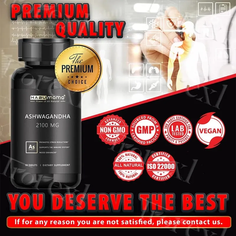 Ashwagandha Men Health Supplement Unlimited Stamina Back Capable and Confident