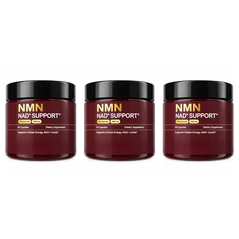 NMN NAD+ Support Supplement 1000mg with TMG & Quercetin for Cellular Energy Healthy Aging & Antioxidant Support 60 Capsules
