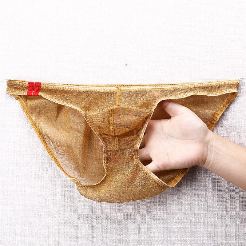 Men's Underwear Briefs Ultra Thin Low Rise Mesh Breathable Panties
