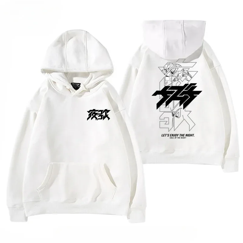 Y2K Anime CALL OF THE NIGHT Nazuna Nanakusa Funny Hoodie Hip Hop Graphic Sweatshirts Poleron Hombre Streetwear Harajuku Tracksui