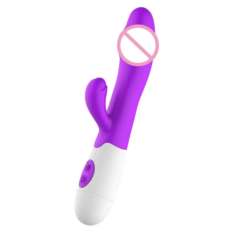 Anal Vagina Massage G-spot Masturbator Erotic Dildo Rabbit Vibrator Vibrators For Women 30 Frequency Dual Vibrating Sex Toys