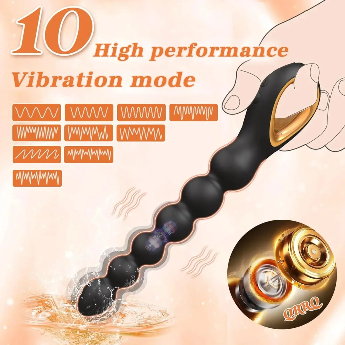 Vibrating Anal Beads Anal Balls for Men Butt Plug Prostate Massager for Gay G-Spot Vagina Vibrator for Women Adult Goods Sex Toy