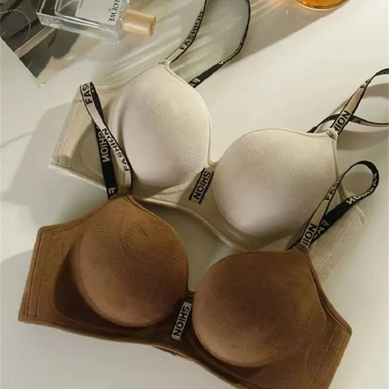 Thickened 5CM Seamless Push-Up Bra - Small Breast Gathering Anti-Sagging Soft Flat Chest Special Lingerie No Steel Ring