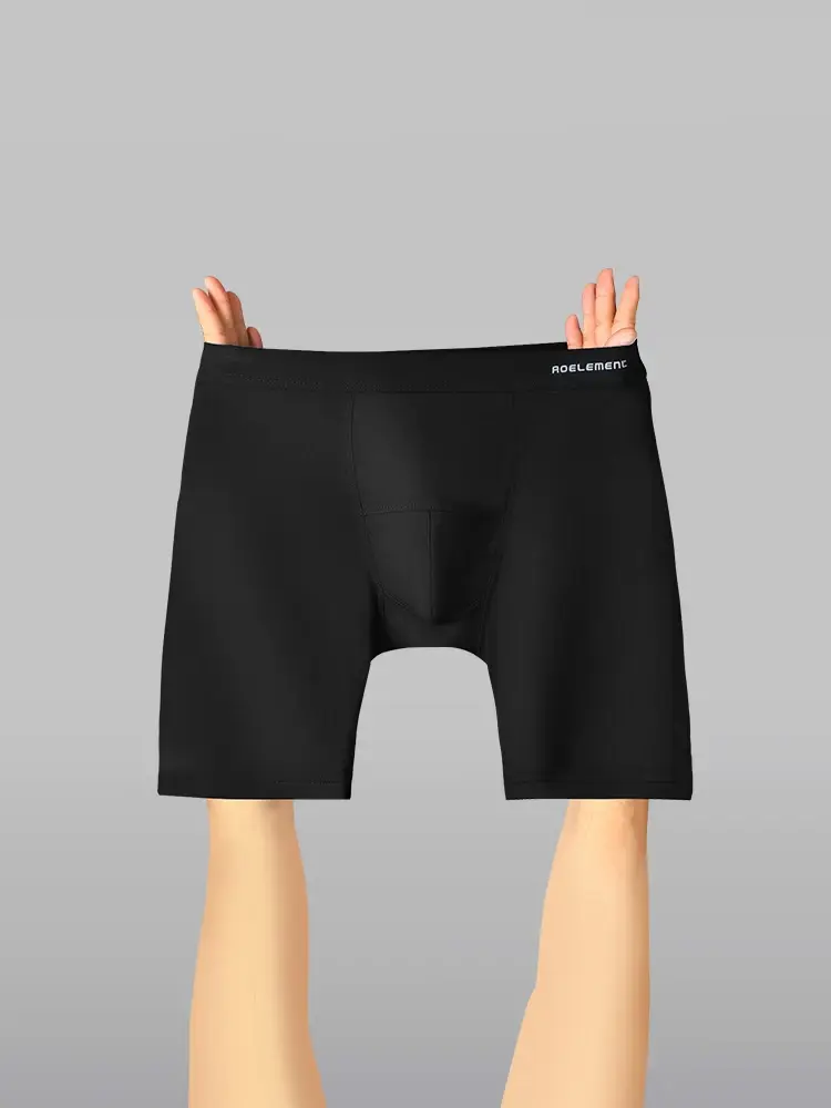 Celana Dalam Olahraga Kaki Anti Aus Pria Celana Boxer Modal Lima Kuartal Celana boxer lari panjang dan cepat kering — image 9
