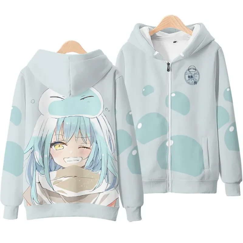 Anime Rimuru Tempest 3D Print Hoodies Men Women Long Sleeve Sweatshirt Harajuku Streetwear Coat Cosplay Costume