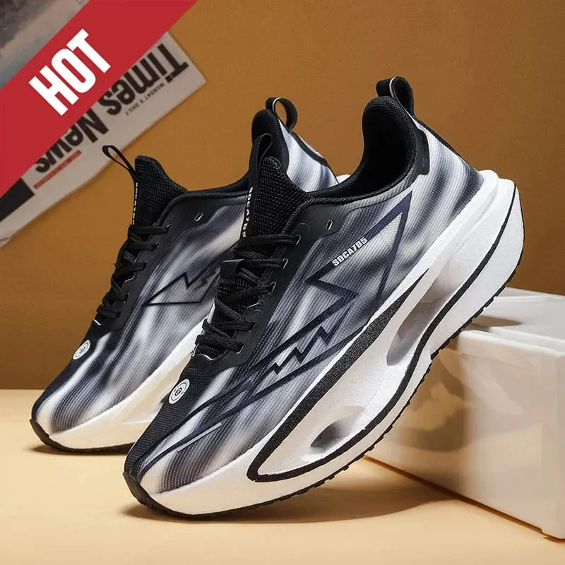 NEW Running Shoes Carbon Plate Marathon Men Sports Breathable Lightweight Women's Comfortable Athletic Antiskid Sneakers Casual
