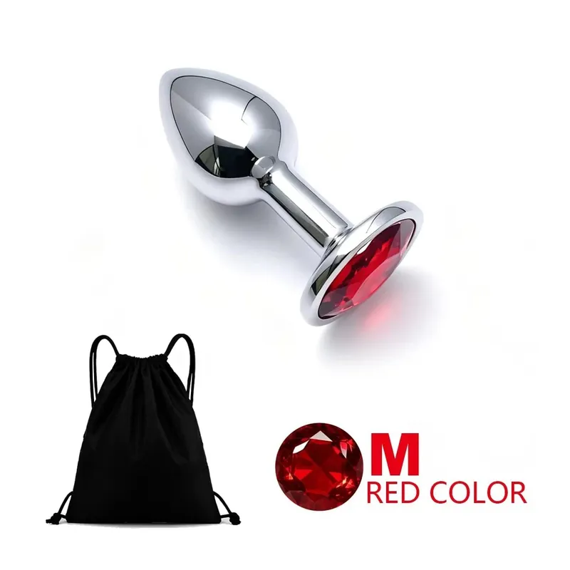 5 Size Metal Anal Plug Butt Plug Sex Toy Butt Toy for Women Men Couples Adult Game Masturbator Anal Diamond Sex Toys