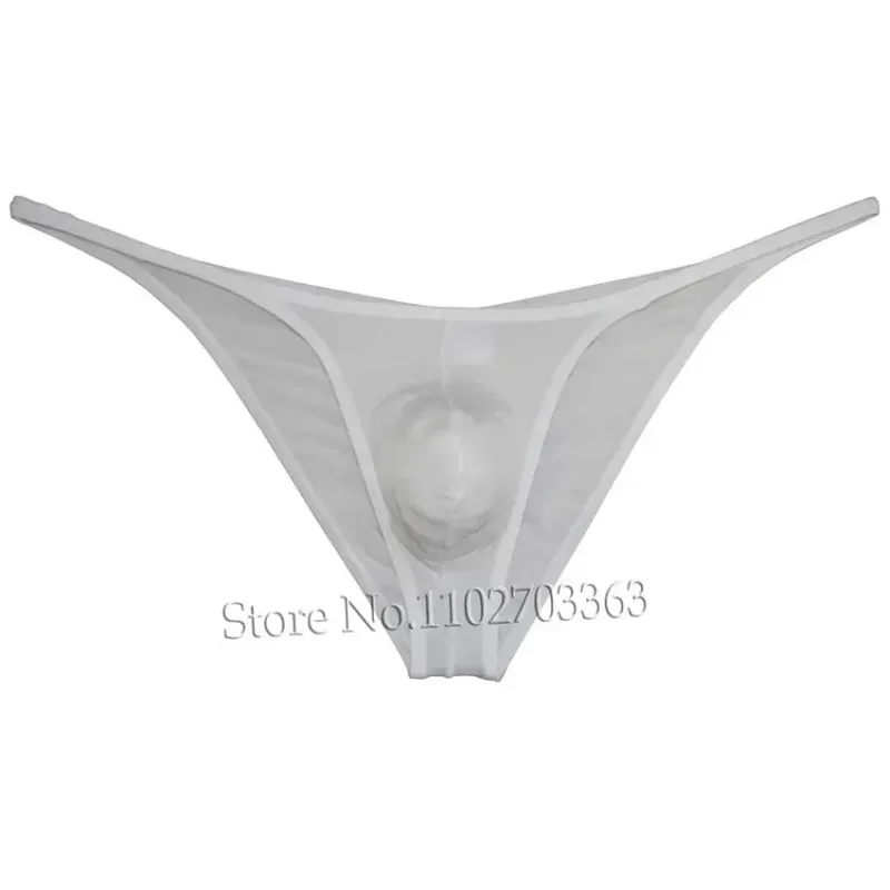 Celana Dalam Pria Pakaian Dalam Pria Seksi Transparan Celana Pantai Bertingkat Rendah Kantong Kontur Celana Dalam Tangas Cepat Kering Celana Lembut Melar