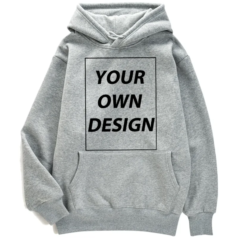 Angepasst DIY Druck Männer Frau Herbst Winter Hoodies Casual Klassische Pullover Einfache Bequeme Streetwear Weiche Warme Sport Kleidung
