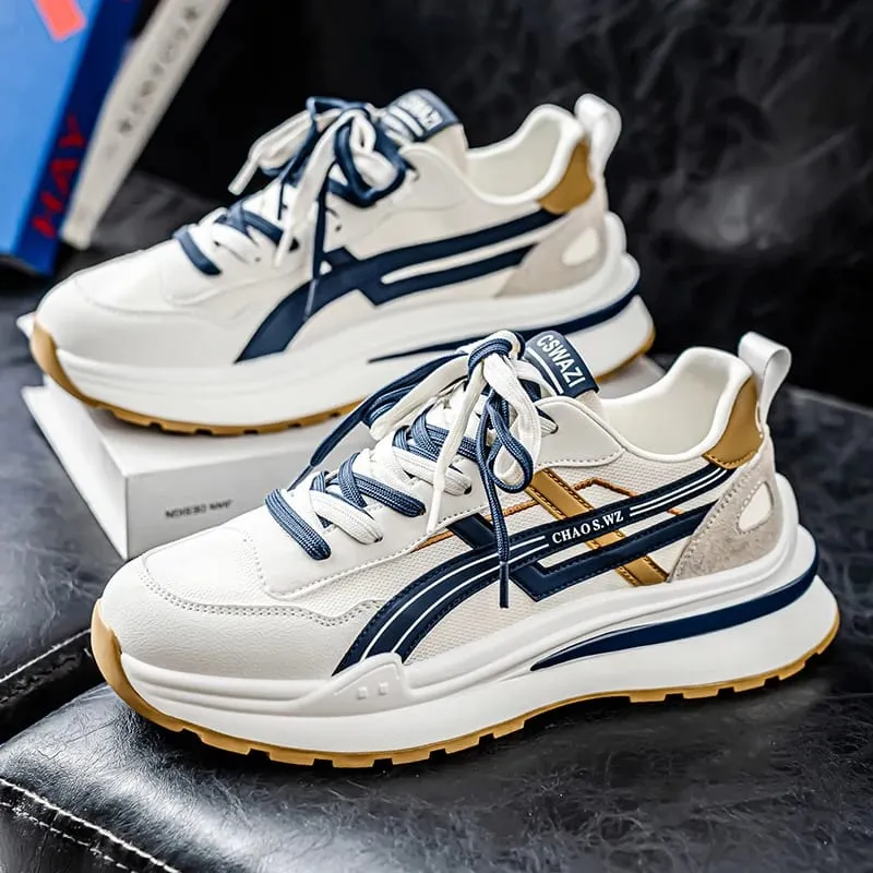 Men's Shoe Breathable Thick Soled Casual Sneakers Outdoor Running Four Seasons New Tennis Men Soft Soles Comfort Male Sneakers