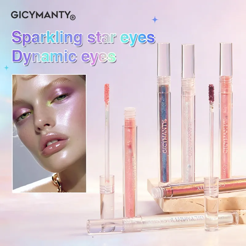 Polarized Chameleon Liquid Eyeshadow Shimmer Glitter Long Lasting Waterproof Multi-Use Eye Highlight Blusher Makeup
