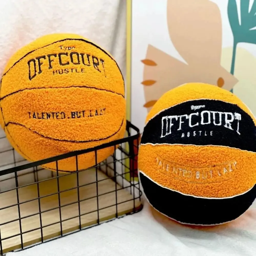 Creative Offcourt Basketball Pillow Basketball Simulation Basketball Pillow 25cm Funny Lifelike Basketball Pillow Girl Boy