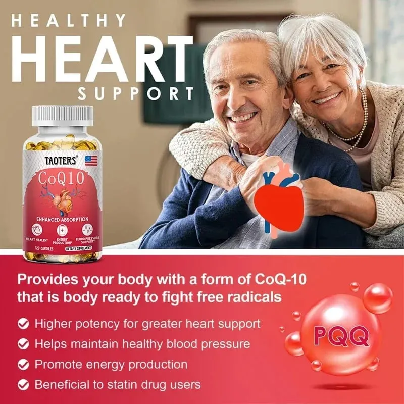 CoQ10 400mg - High Absorption Coenzyme Q-10 Non-GMO Gluten Free Vegan Dietary Vitamin Supplement Antioxidant Support