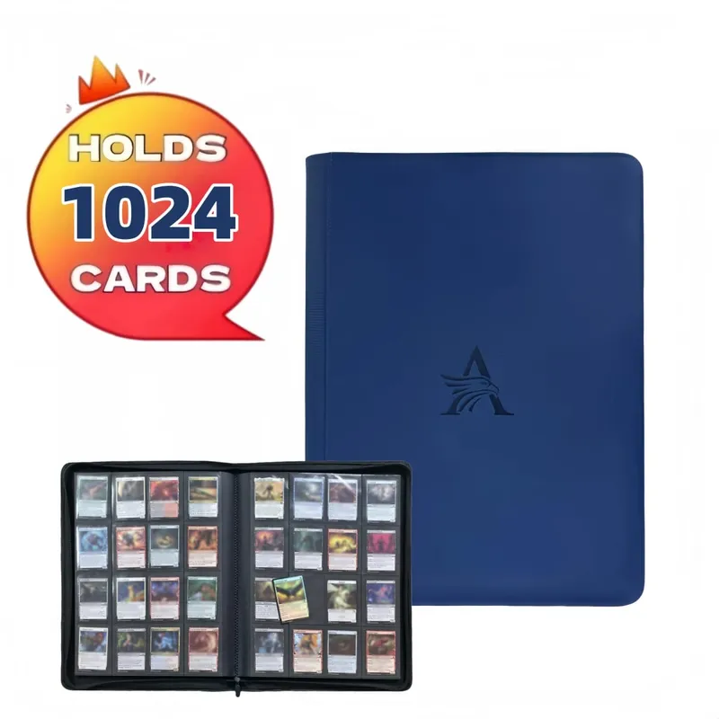 16 Pocket Card Binder - Premium Trading Card Binder Holds 1024 Cards Ultimate protection for TCG & sports cards. Collector's d