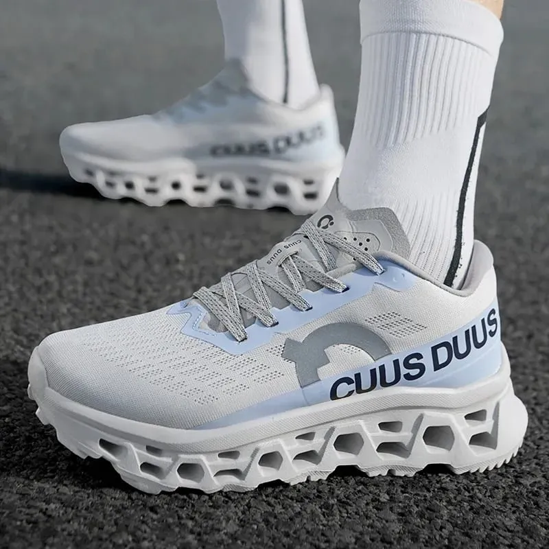 Unisex Sneakers Fashion Lace Up Outdoor Running Anti Slip Cushioning Men Training Shoes 2026 Comfort Thick Soled Sports Shoes